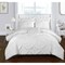 Chic Home 3 or 4 Piece Whitley Pinch Pleated ruffled and pleated complete Duvet Cover Set Shams and Decorative Pillows included